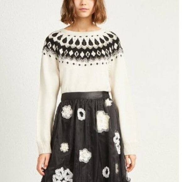 🎁 French Connection Vera Fairisle Embellished Jumper